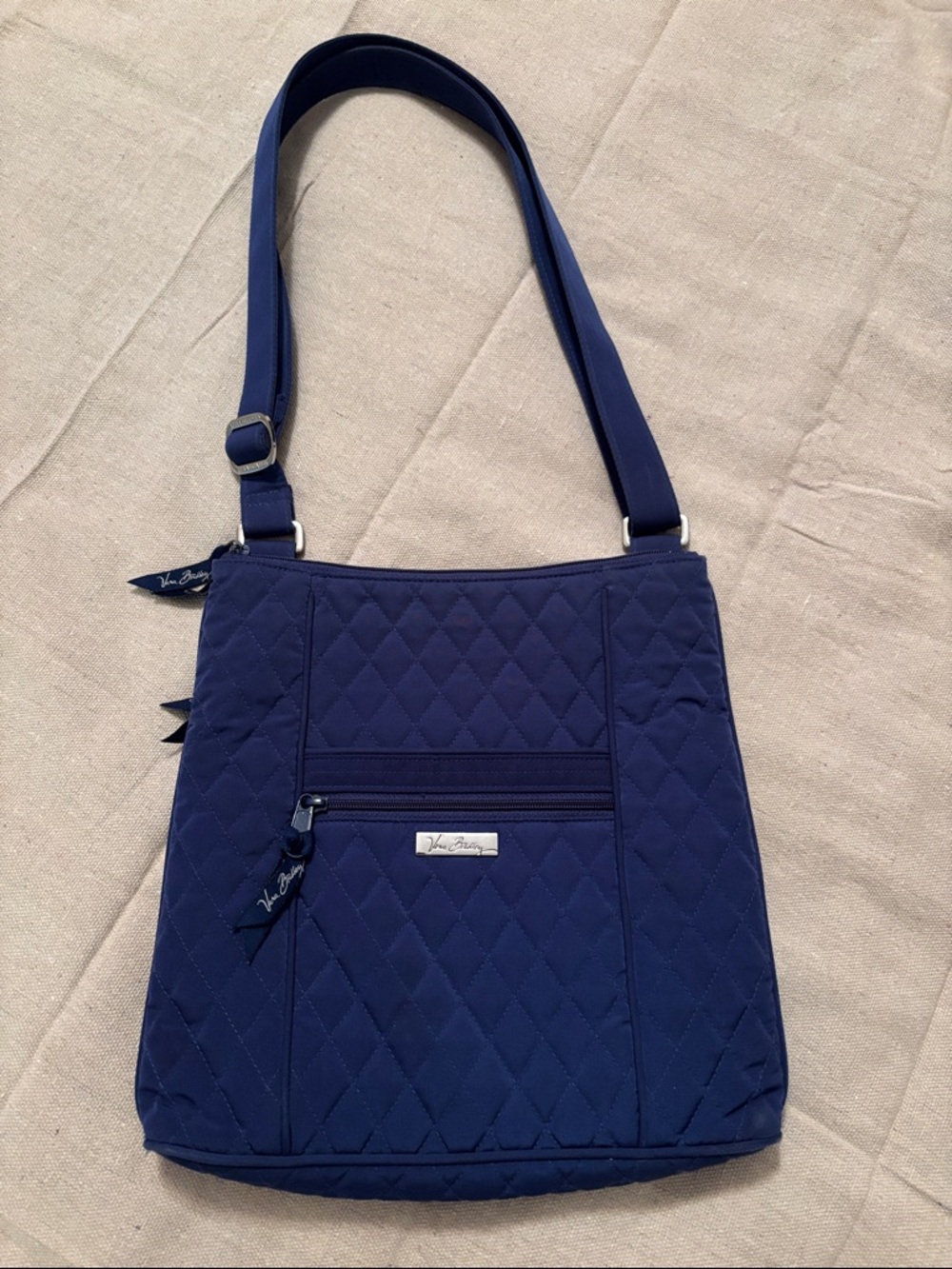 Vera Bradley Quilted Navy Crossbody Shoulder Bag